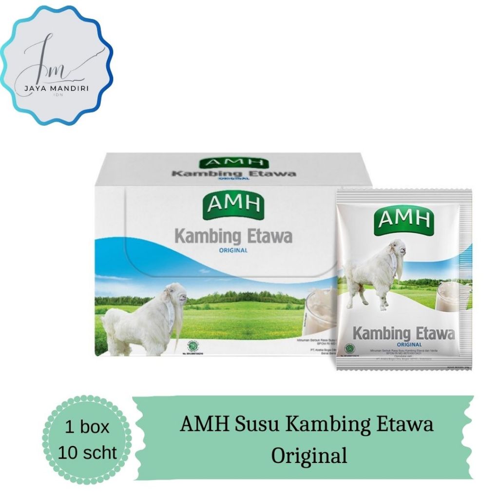 

AMH Susu Bubuk Kambing Etawa Rasa Original 1 box isi 10 sachet