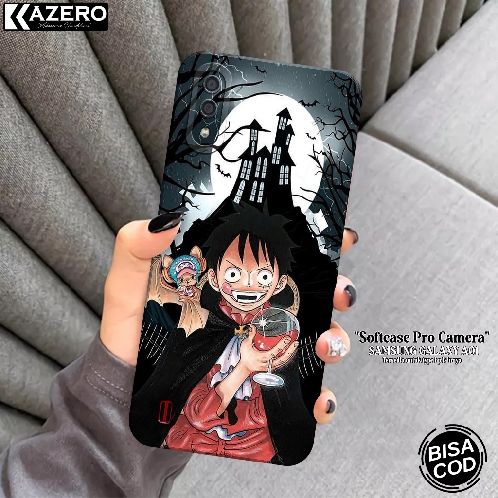 KAZERO - Case Hp Samsung Galaxy A01 - Fashion Case Anime - Pro Camera - Softcase Samsung Galaxy A01 