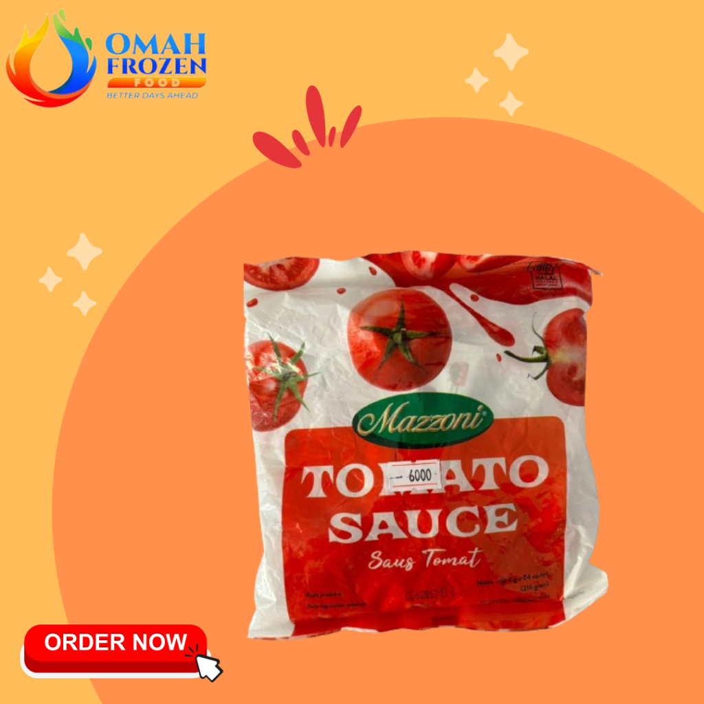 

Mazzoni Tomato Sauce Sachet 9 Gram isi 24 Pcs