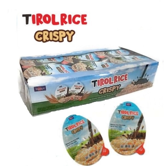 

TIROL RICE CRISPY - Krispi Dengan Pasta Coklat 1 Pak isi 24 Pcs 10gr