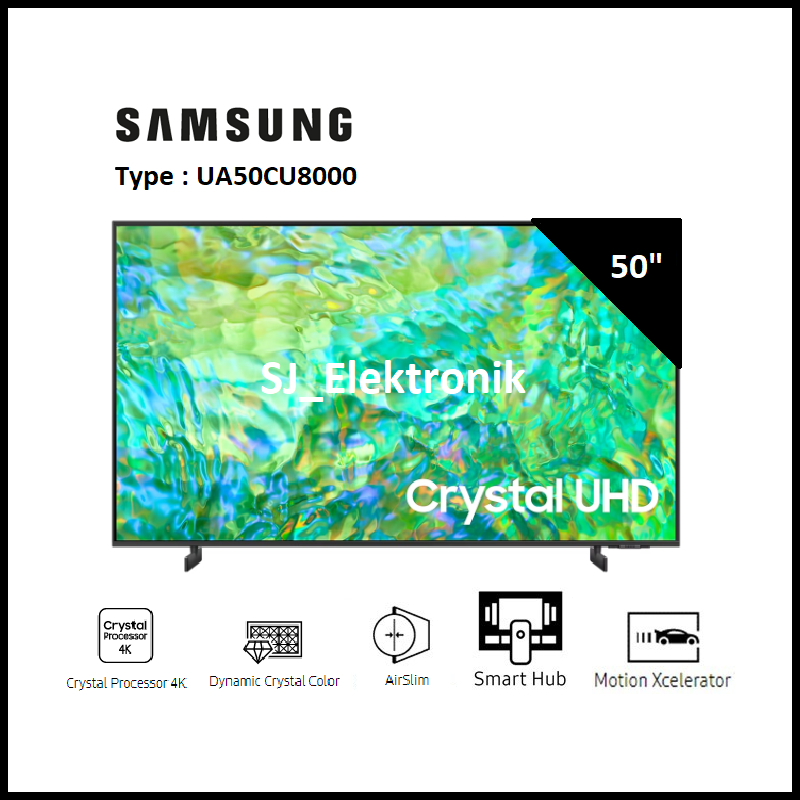 LED TV Samsung 50CU8000 - 50 Inch UA50CU8000 Smart TV Crystal UHD 4K