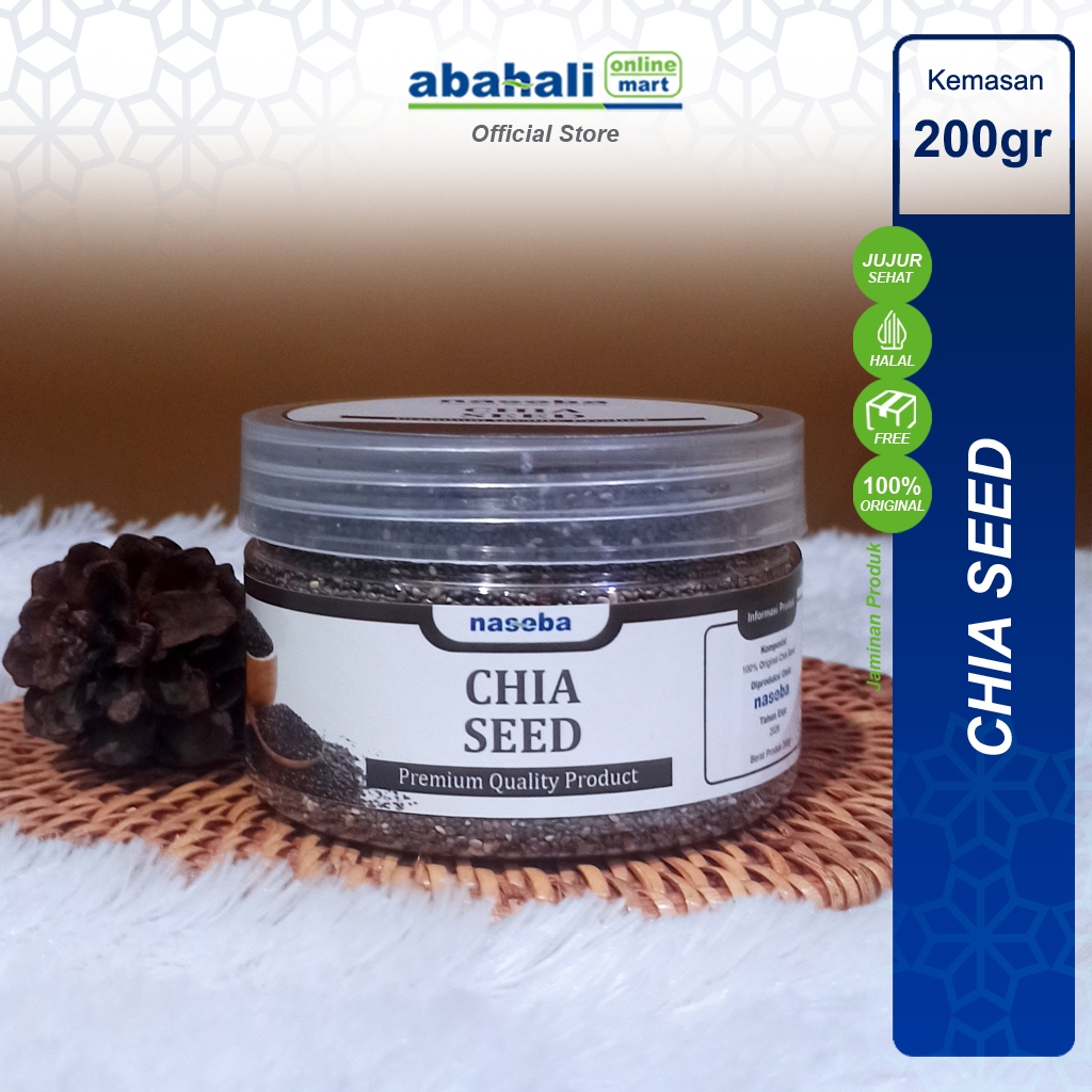 

Toples Chia Seed Premium 200gr By Naseba Grade A Premium Quality Non GMO