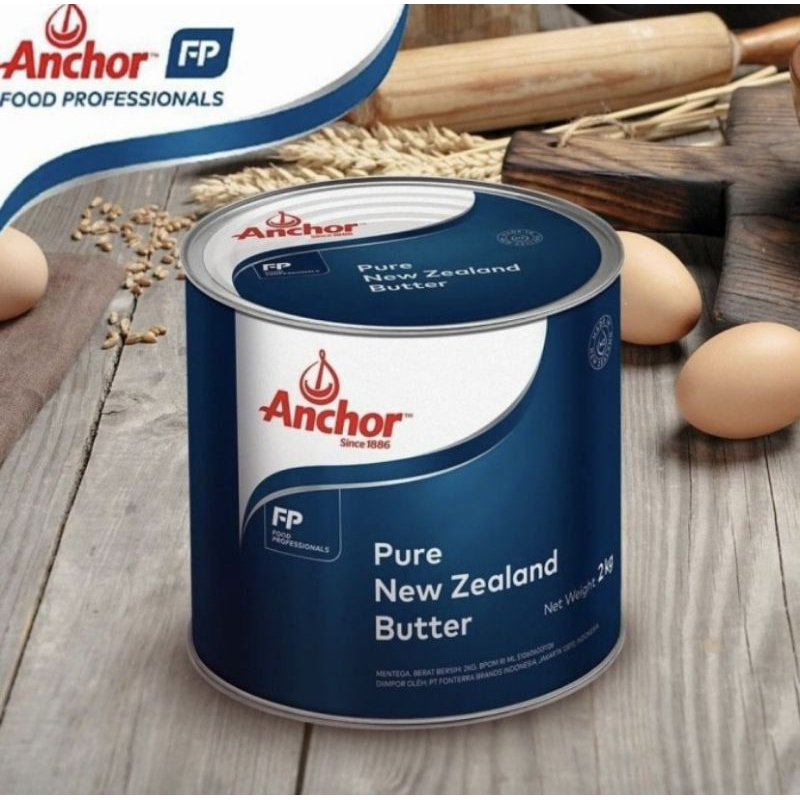 

Anchor Salted Butter 2Kg/ Mentega Asin New Zealand