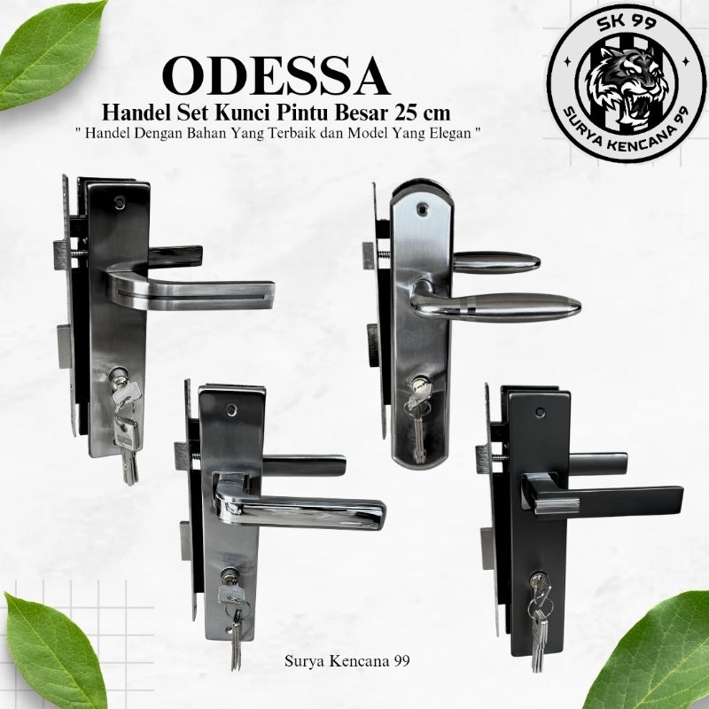 Kunci Besar ODESSA Premium Handle Set Kunci Pintu Besar 25cm Odessa Bahan Tebal