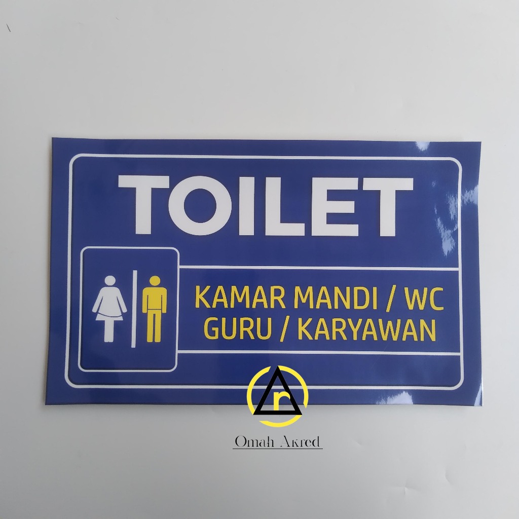 

Stiker Kamar Mandi/WC Guru - Kamar Mandi/WC Karyawan - Toilet Karyawam - Toilet Guru