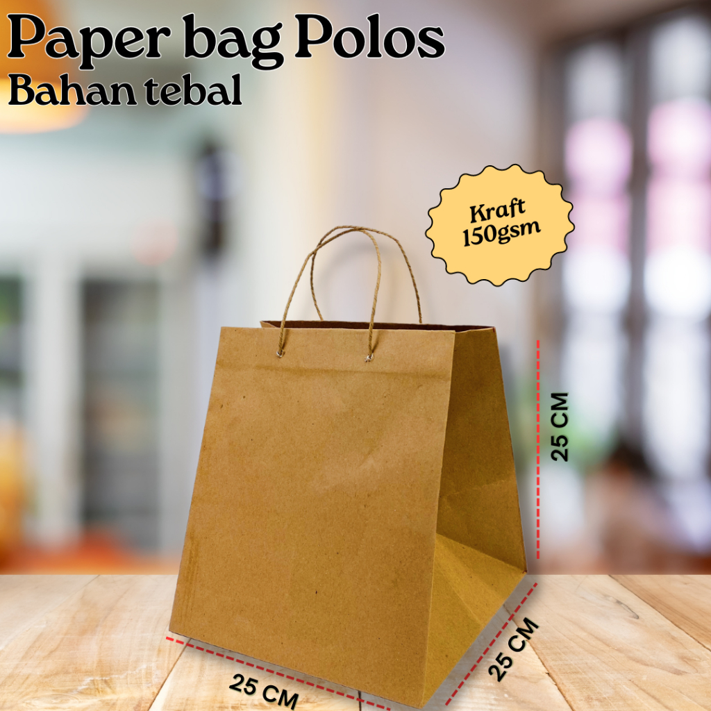 

Paper Bag Box Nasi / Paperbag Nasi kotak ukuran 25 x 25 x 25CM