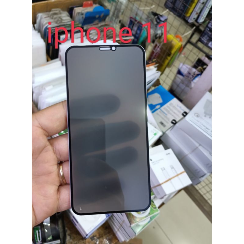 Tempel glass privasi iphone 11 /xr /Tg iphone 11 /xr /Pelindung layar hp iphone 11 /xr