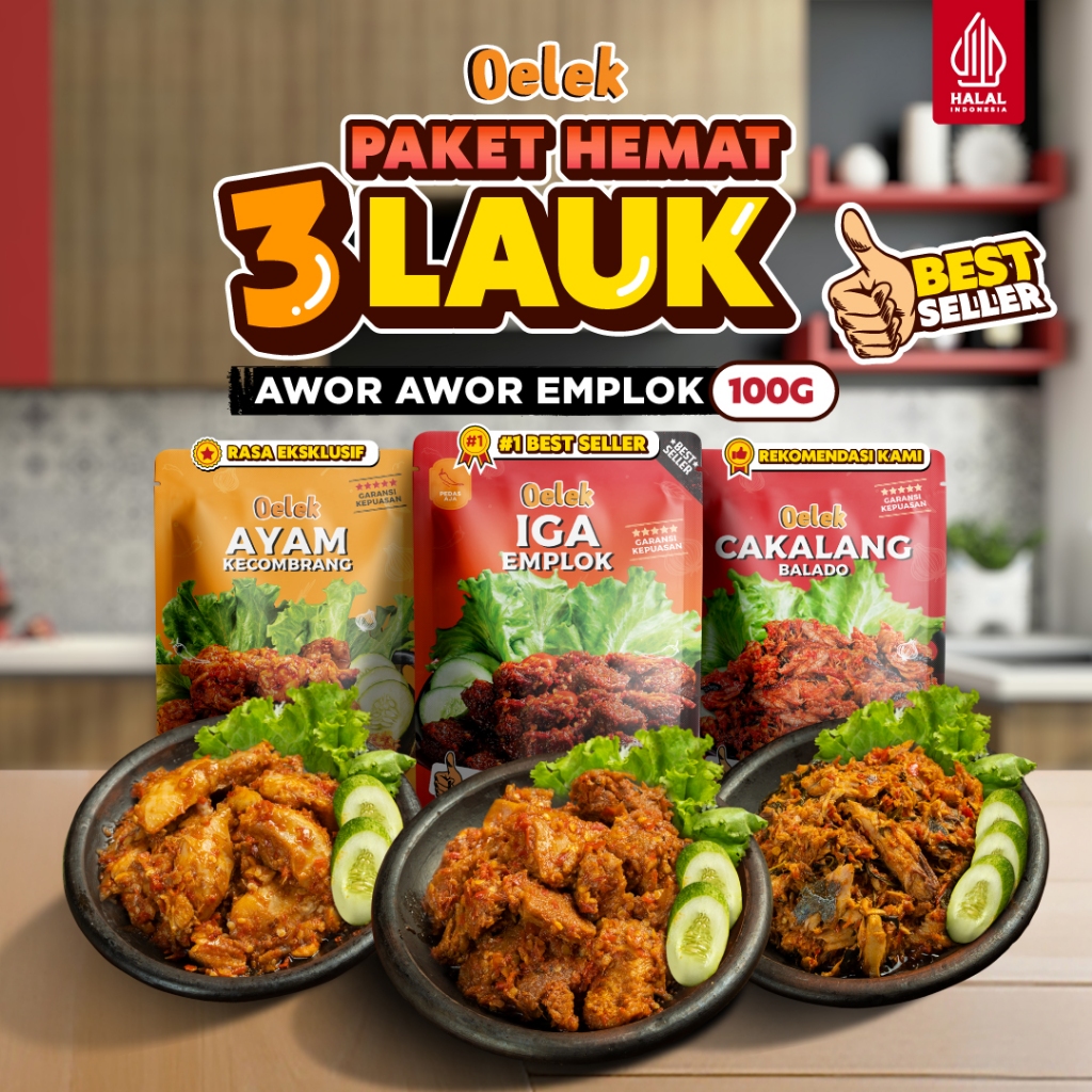 

Paket Cobain Dulu Awor-Awor Emplok / Iga Mercon / Iga Sambal / Oseng Iga / Cakalang Balado / Ayam Kecombrang