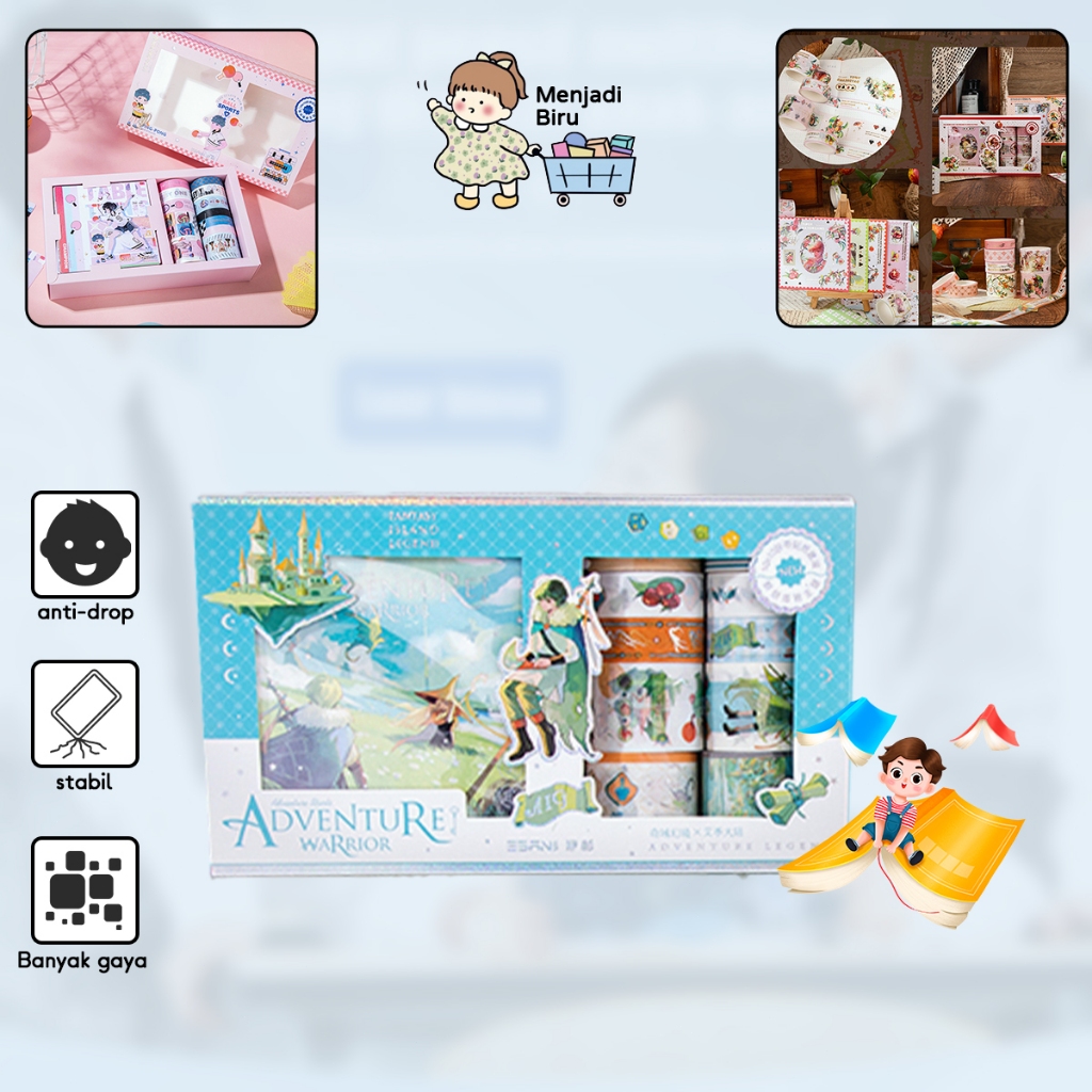 

Pita buku besar tangan DIY stiker buku besar tangan pita stiker siswa Sanrio lucu hati yang girly