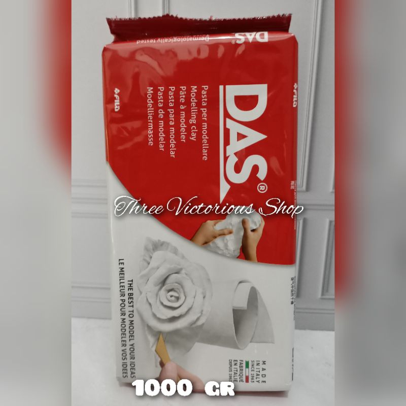 Original DAS clay modelling tanah liat Putih 1kg