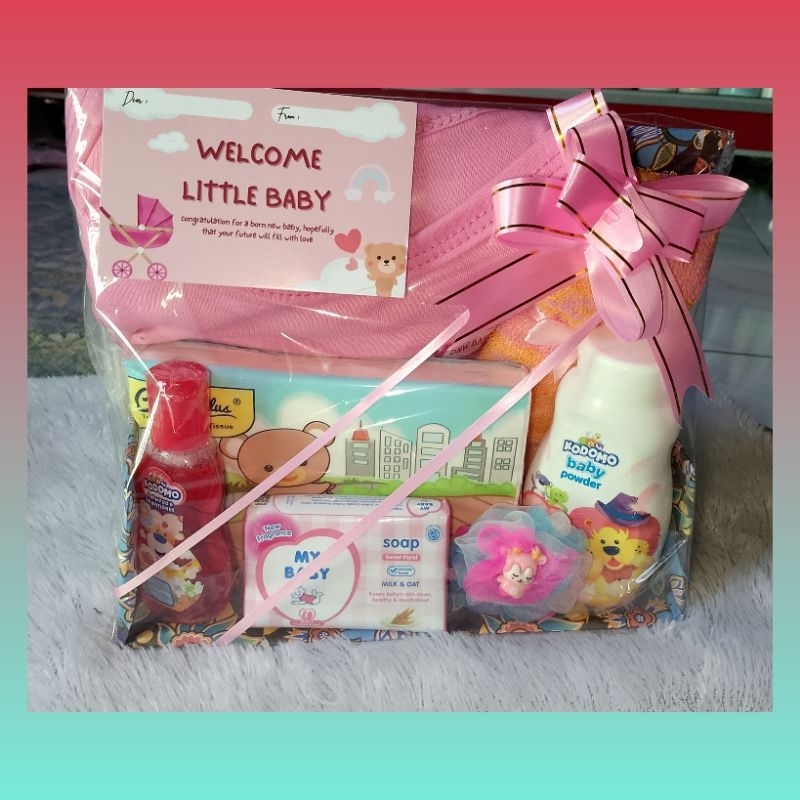 hampers bayi hadiah bayi baru lahir l peralatan mandi
