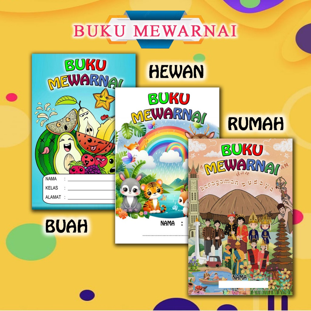 

COD TERMURAH BUKU MEWARNAI - BUKU MENGGAMBAR - BUKU ANAK / EDUKASI / BELAJAR MEWARNAI MEMBACA MENULIS