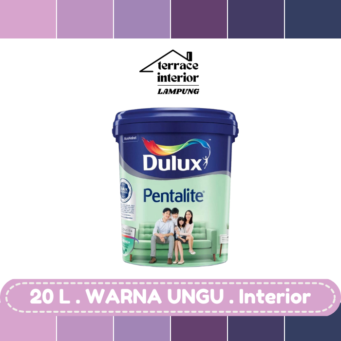 Cat Tembok Dulux Pentalite Interior 20L Ungu Doff