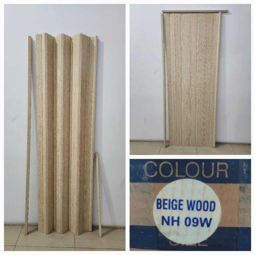 Pintu pvc lipat + packing pvc