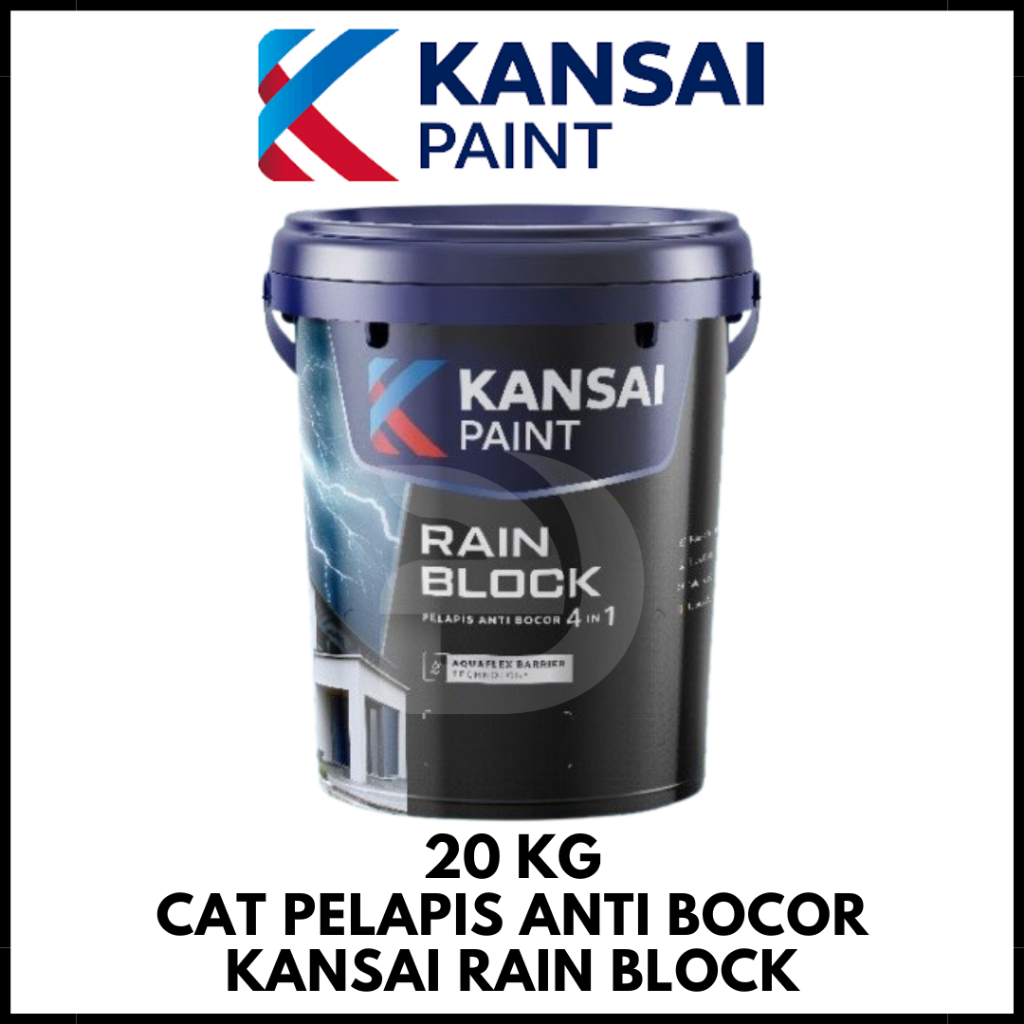 Cat Pelapis Anti Bocor Kansai Paint Rain Block Pail 20Kg