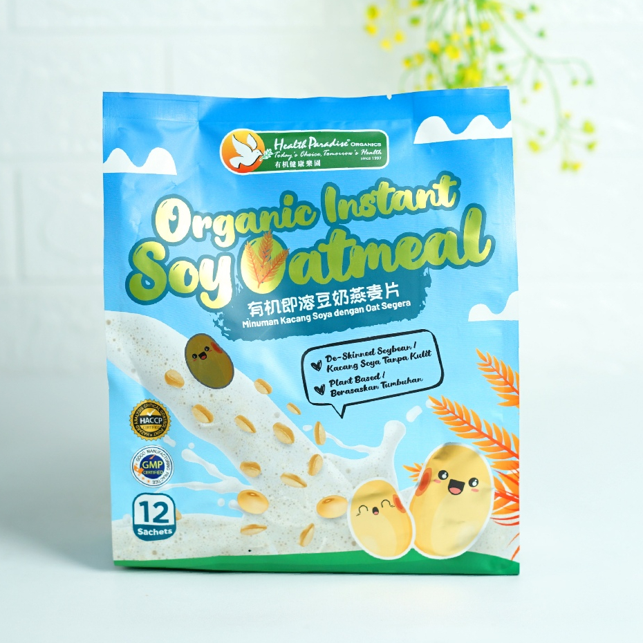 

HP Organic Instant Soy Oatmeal 360gr (12sch x 30gr)