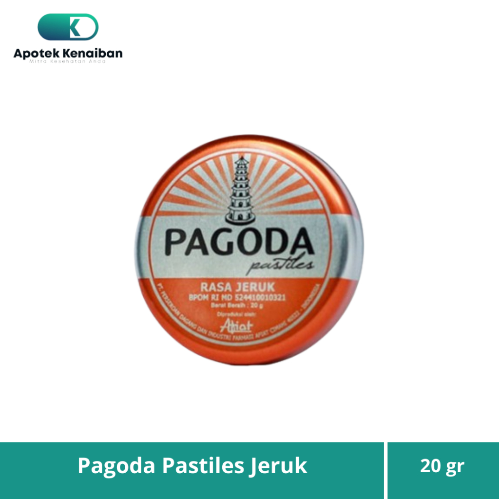 

PAGODA PASTILES JERUK 20 GR / PERMEN PELEGA TENGGOROKAN