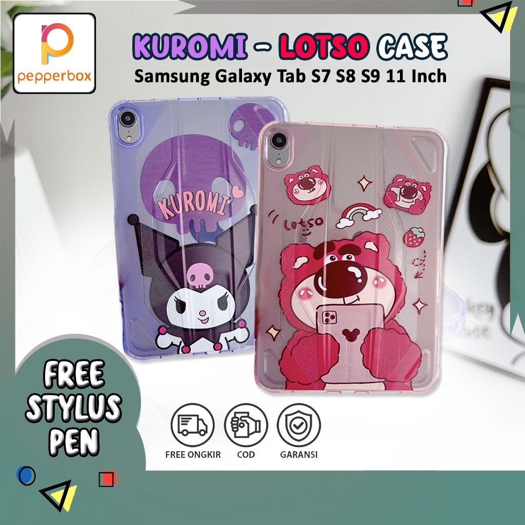 Softcase Samsung Tab S7 S8 S9 11 Inch T870 T875 X700 X706 X710 Casing Anak Lucu Kids Casing Anti Air