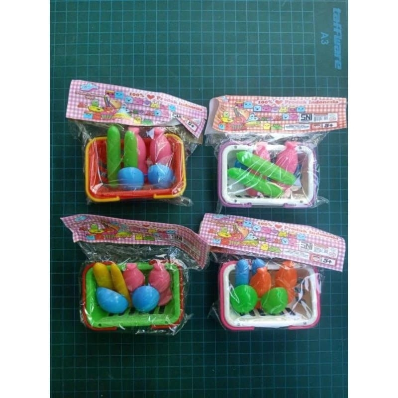 MAINAN ANAK-ANAK - KERANJANG BUAH MINI - MAINAN ANAK PAUD-PG-TK - MAINAN EDUKASI