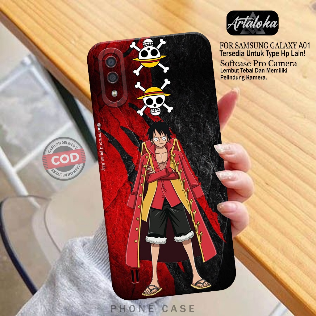 Softcase Hp Samsung Galaxy A01 Fashion Case Anime Case Samsung Galaxy A01 Silikon TPU Pro Camera Cas