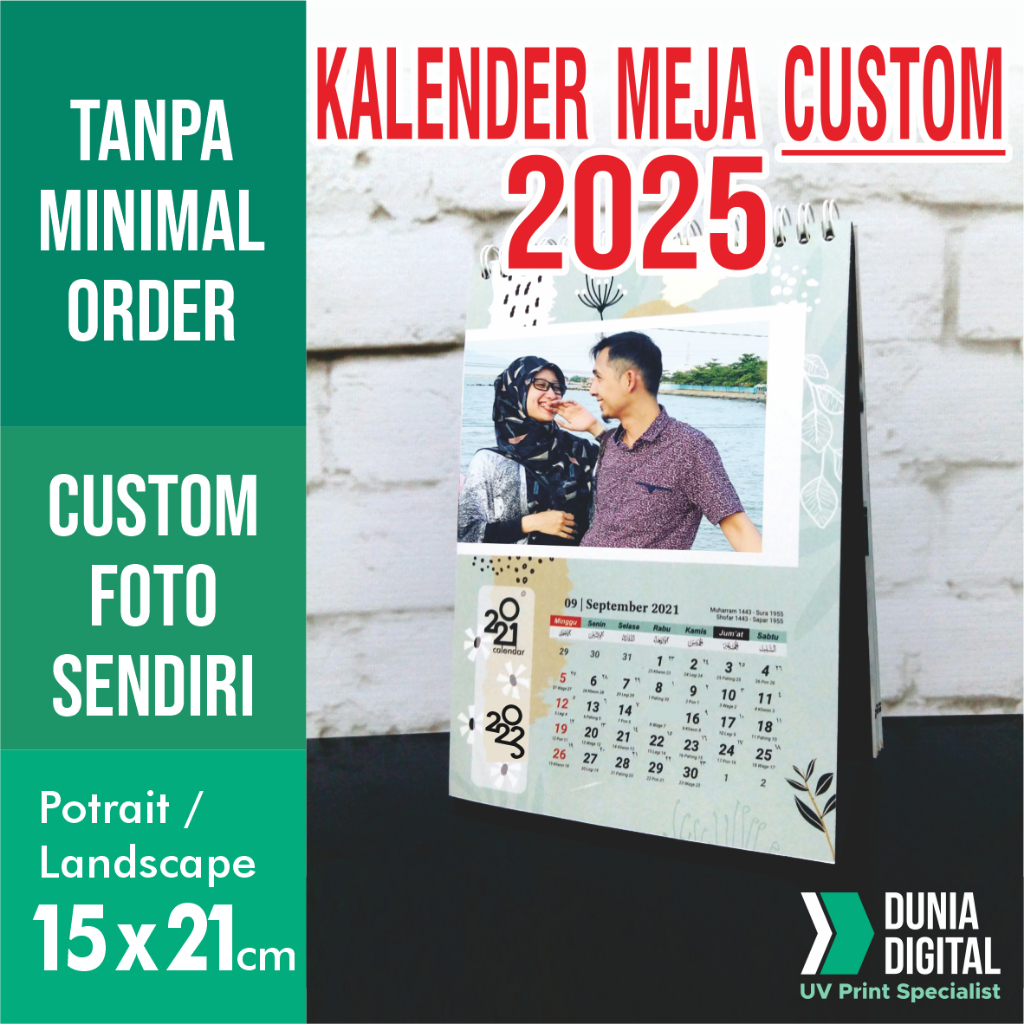 

Kalender Meja Custom | Kalender 2025 | Kalender Duduk | foto sendiri Eceran | castem kastem custem kostum costum