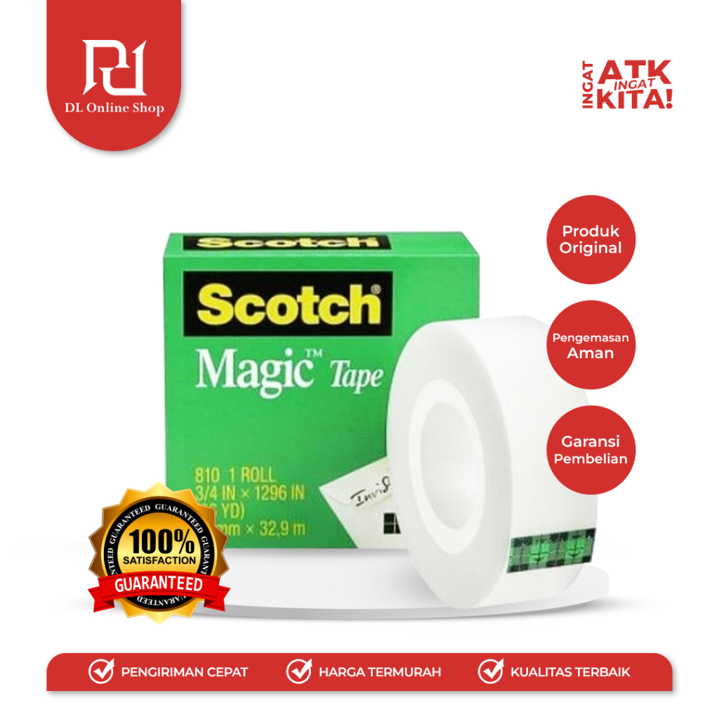 

SCOTCH MAGIC TAPE 810 3/4" (1ROLL)