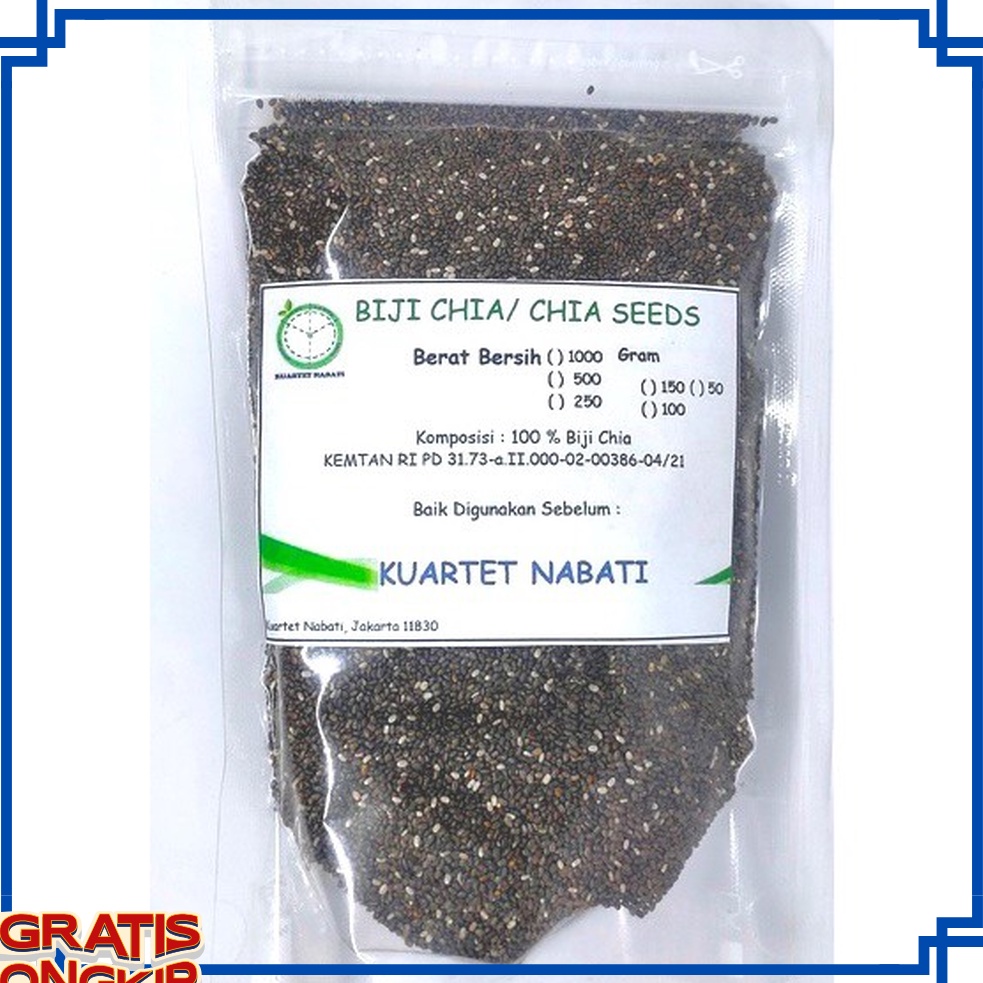 

PROMO HARI INI 25gr Organic Black Chia Seeds Biji Chia Hitam Organik USDA Certified Organic