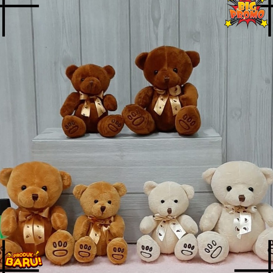 

EKSTRA PROMO Boneka Bear Jointed Pita Tapak 2cm import kado souvenir