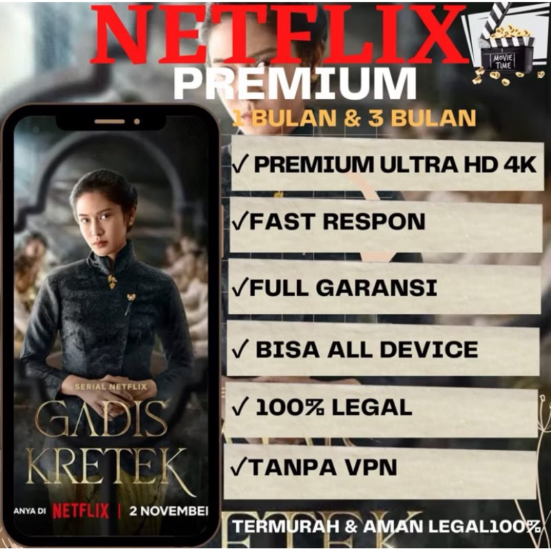 NETFLIX 1 BULAN UHD 4K