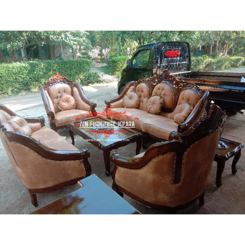 kursi sofa ganesa Jepara kayu jati