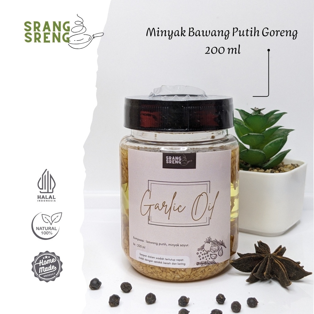 

Minyak Bawang Putih Goreng 200 ml / Garlic Oil / Minced Fried Garlic Oil