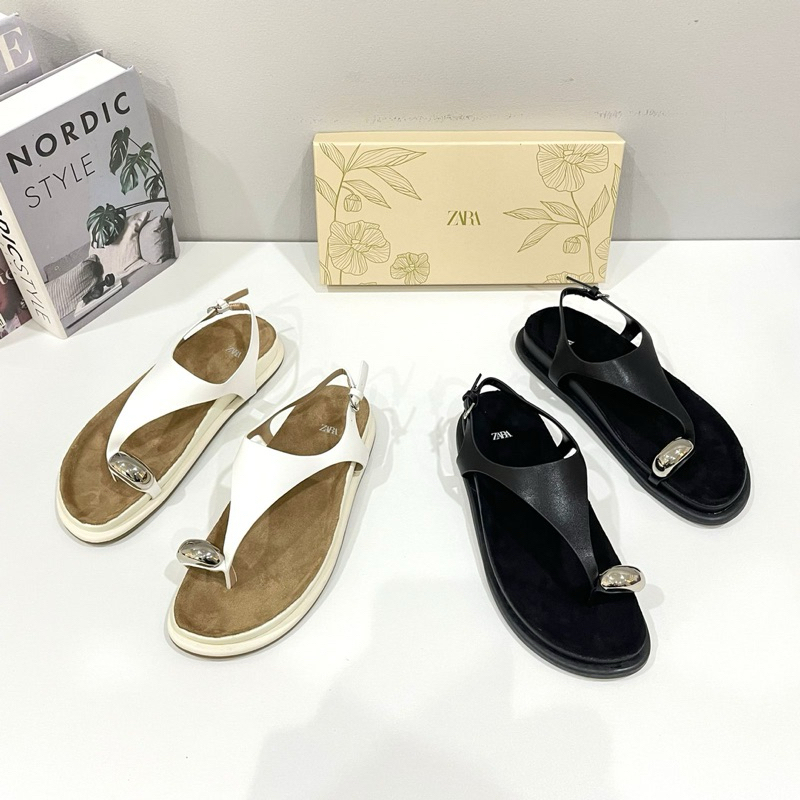 Strappy sandals slingback by Zara high quality fashion shoes sandal tali wanita kantor kerja casual 