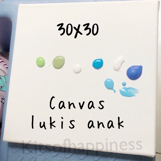 

MAKSIMAL Kanvas lukis anak 3x3cm small canvas for kids painting set set lukis