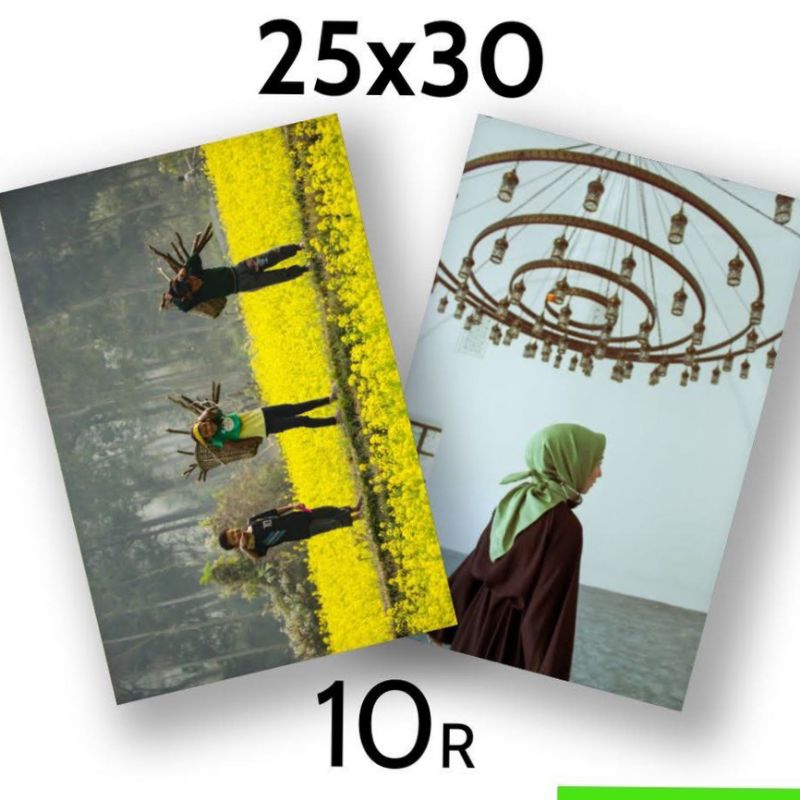

Cetak foto ukuran 25x30 (10R) doff/semigloss