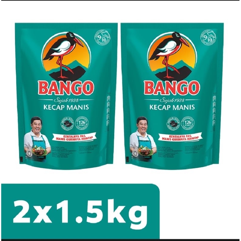 

Bango kecap manis pouch 1.5 kg twin pack