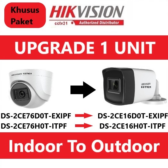 KP8 UPGRADE CCTV HIKVISION 2MP  5MP Indoor to Outdoor Khusus CCTV Hikvision