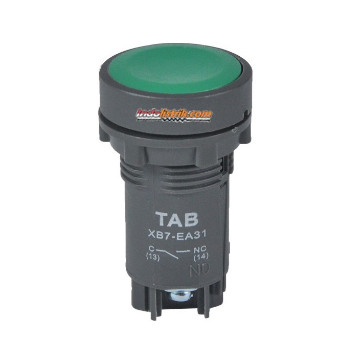 BOMBASTIS Push Button 22mm Hijau XB7EA31 TAB