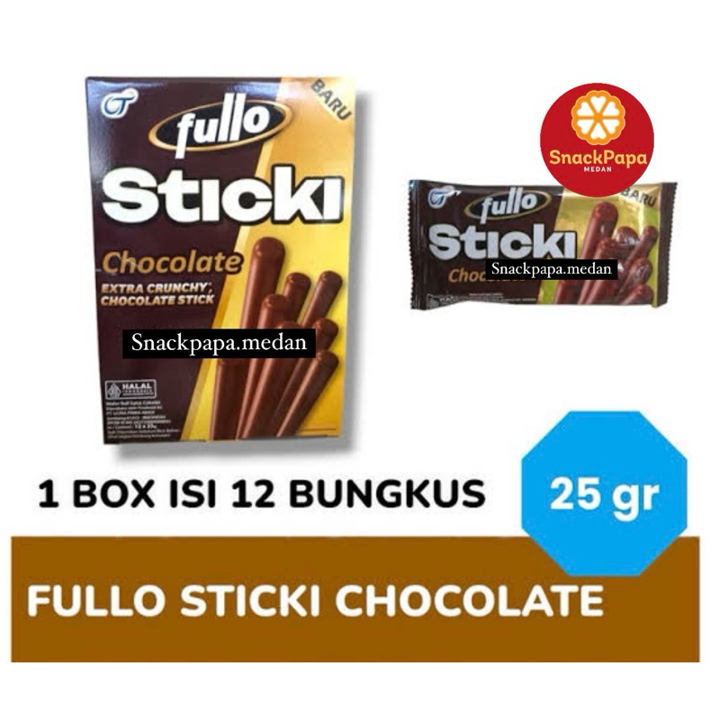 

BARU!! FULLO STICKI CHOCOLATE 25 GRAM | FULLO STICK COKELAT | STICKI FULLO COKLAT [ HARGA 1 BOX]