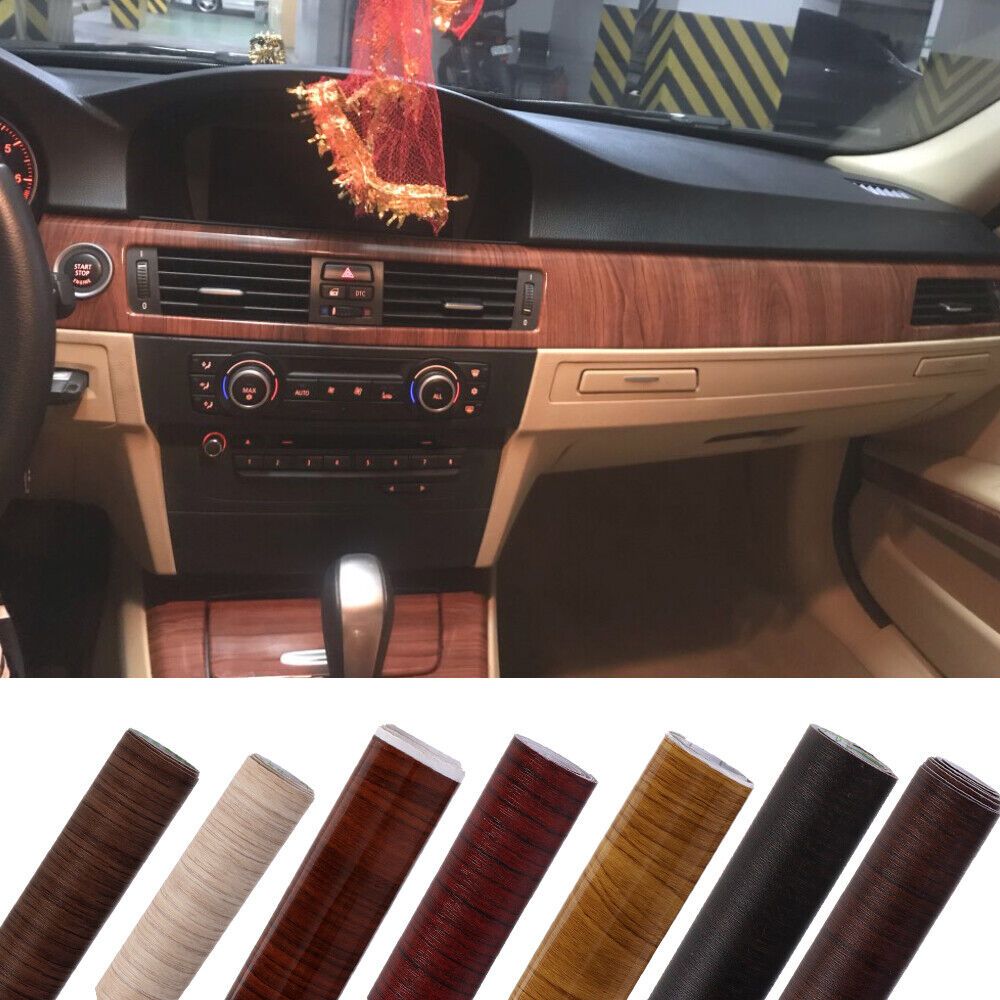 Stiker motif kayu untuk Interior Mobil