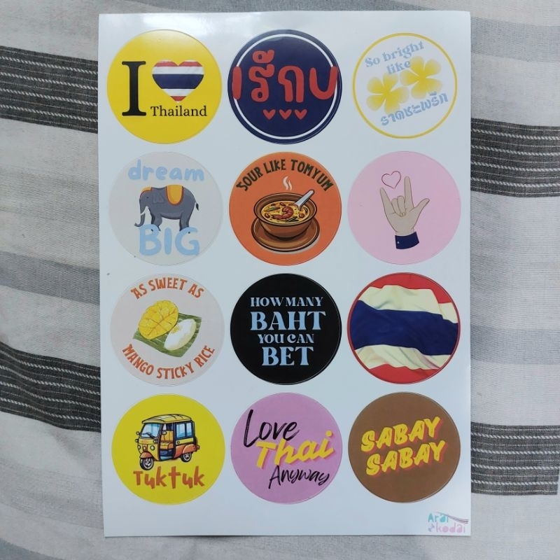 

STIKER A5 TEMA THAILAND waterproof