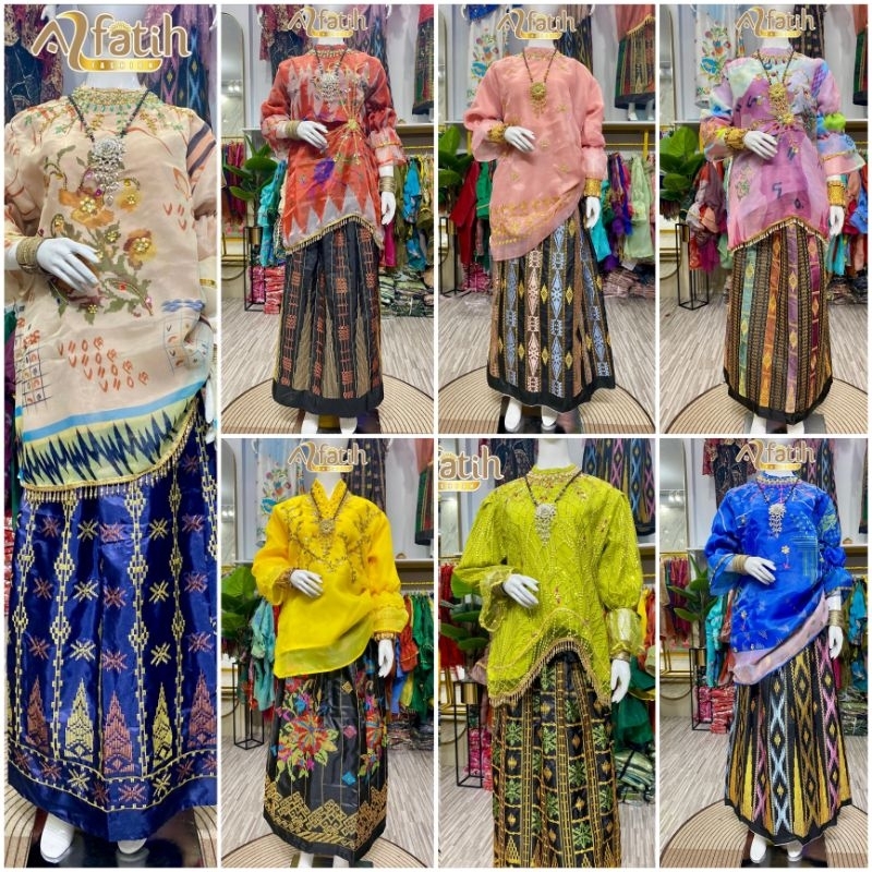 BAJU BODO III LAKBU MODERN ORGANZA SULTAN SULAM BORDIR LAGOSI ADAT BUGIS MAKASSAR PESTA