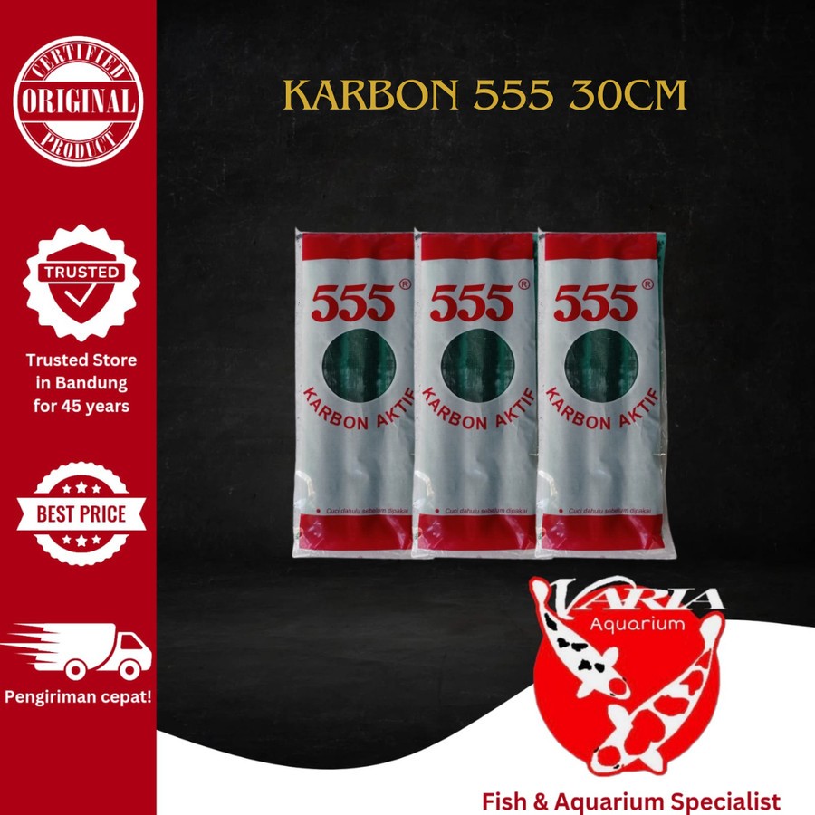 Karbon Aktif 555 Arang Karbon Aktif Filter Aquarium