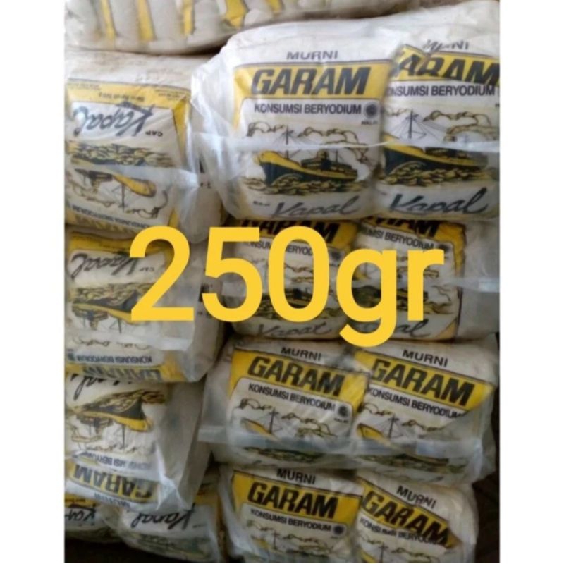 

Garam cap kapal 250gr x 40 pcs per dus