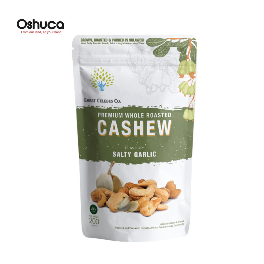 

Salty Garlic - OSHUCA Premium Whole Roasted Cashew (200 Gram)
