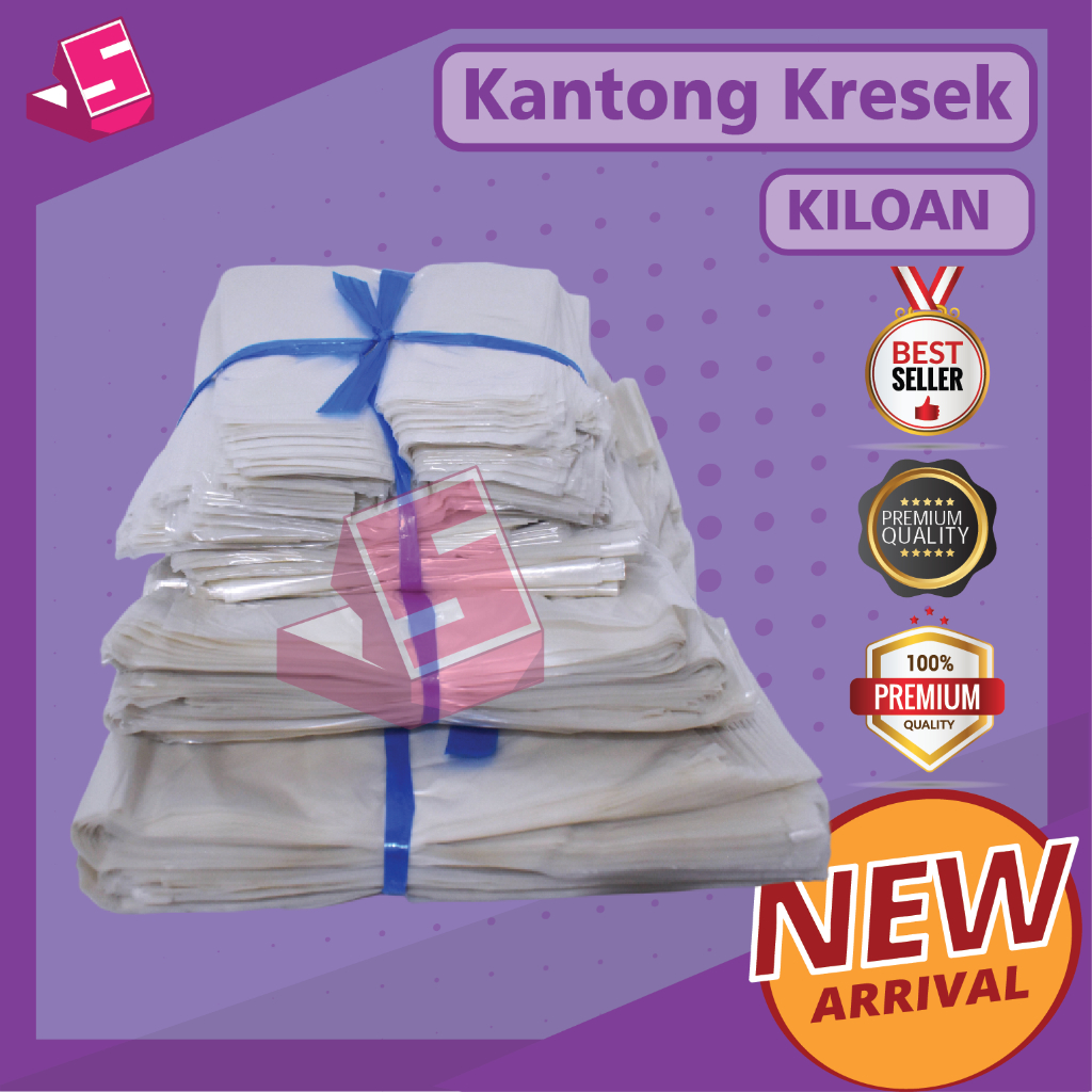 KANTONG KRESEK KILOAN BENING / Kiloan Putih Tulang / Kresek Loss Bening / Kantong / Kresek Sampah