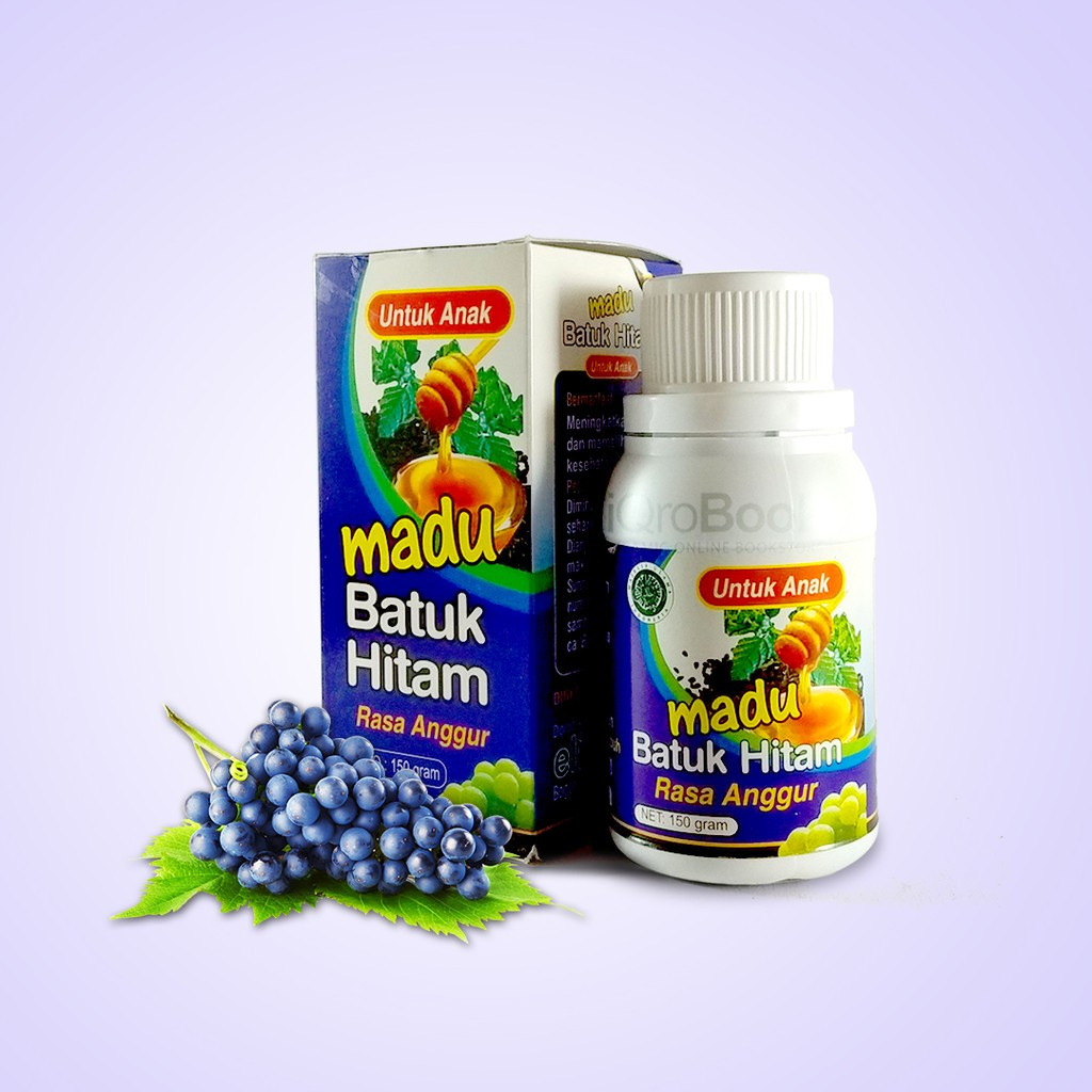 

Madu Batuk Hitam Rasa Anggur -Eliman Anak 150 gram