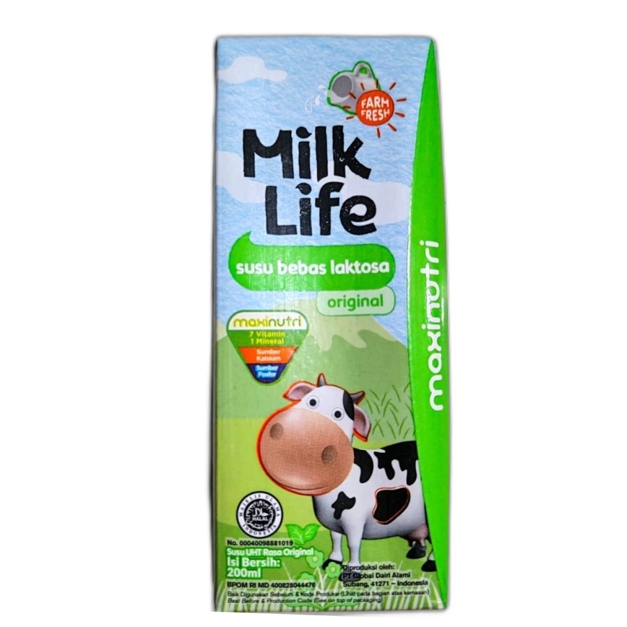 

Milk Life Lactose Free Susu UHT Bebas Laktosa 200ml