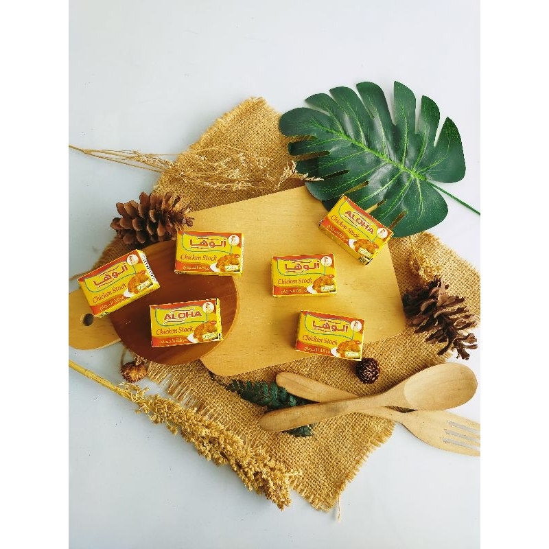

Aloha chicken stock, Kaldu ayam Arab Maggie blok 100% Import dari Arab Saudi