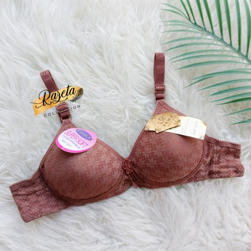BRA BH WANITA TANPA KAWAT CUP A KECIL BUSA TIPIS SIZE 32-40