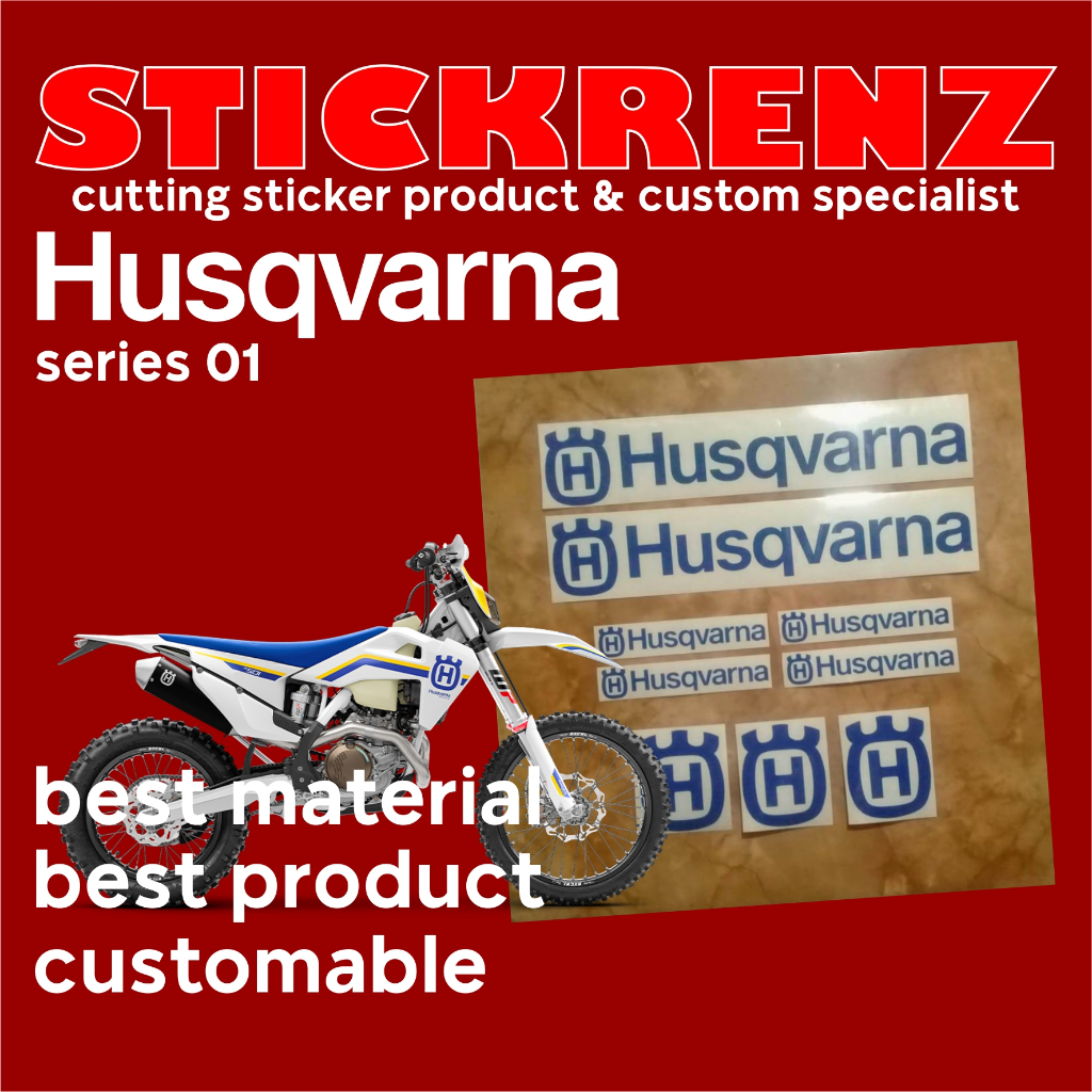 Cutting Sticker Stiker Body Motor Trail Husqvarna 01 Custom